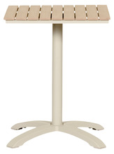 Cafébord Dover Sandgrå/Teak 58 x 58 cm Sunlife